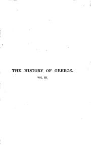Tapa de The history of Greece