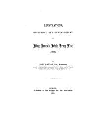 Tapa de Illustrations, historical and genealogical, of King James's Irish army list (1689)
