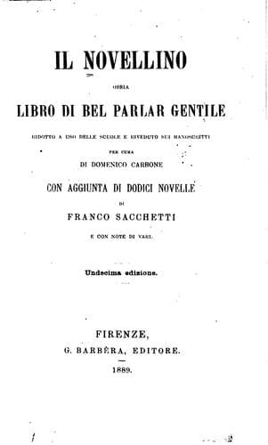 Tapa de Il novellino