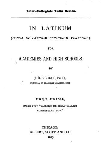 Tapa de In latinum