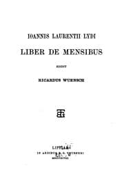 Tapa de Liber de mensibus