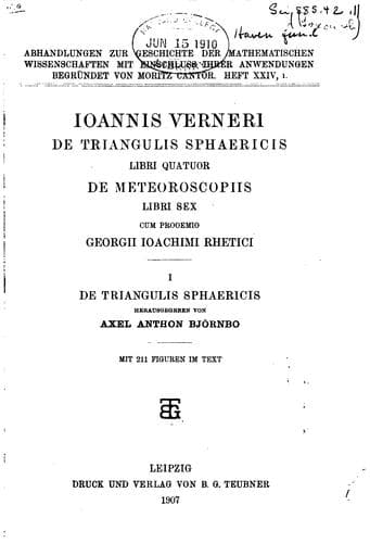 Tapa de De triangulis sphaericis libri quatuor