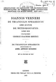 Tapa de De triangulis sphaericis libri quatuor