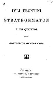 Tapa de Strategematon libri qvattvor edidit Gottholdvs Gvndermann