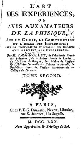 Tapa de L' art des expériences