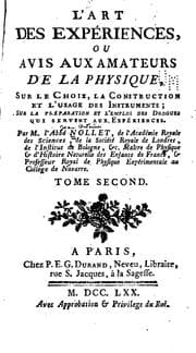 Tapa de L' art des expériences