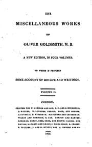 Tapa de The miscellaneous works of Oliver Goldsmith, M.B.