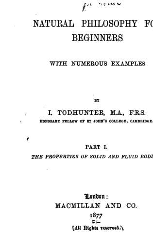 Tapa de Natural philosophy for beginners