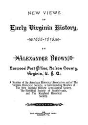 Tapa de New views of early Virginia history, 1606-1619