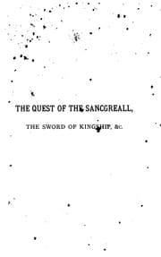 Tapa de The quest of the Sancgreall