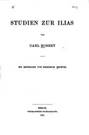 Tapa de Studien zur Ilias von Carl Robert