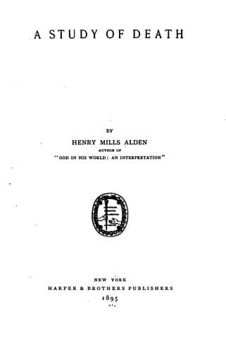 Tapa de A Study of Death