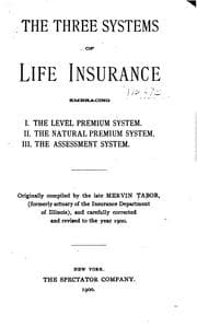 Tapa de The three systems of life insurance