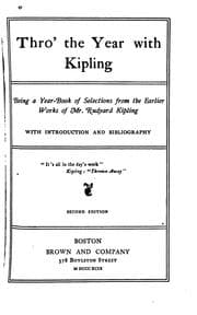 Tapa de Thro' the year with Kipling