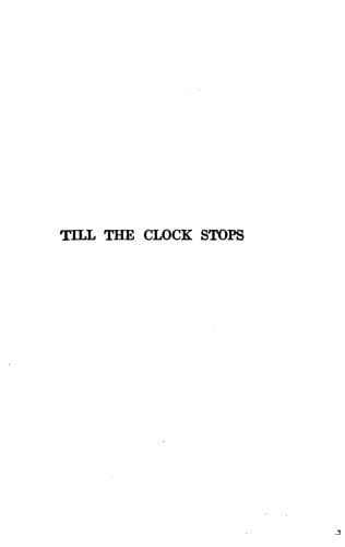Tapa de Till the Clock Stops
