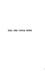Tapa de Till the Clock Stops