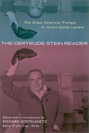 Tapa de The Gertrude Stein reader