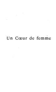Tapa de Un cœur de femme