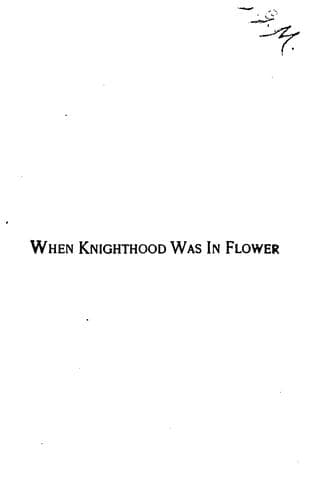 Tapa de When knighthood was in flower