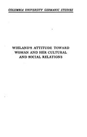 Tapa de Wieland's attitude toward woman and her cultural and social relations