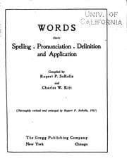 Tapa de Words; their spelling, pronunciation, definition and application