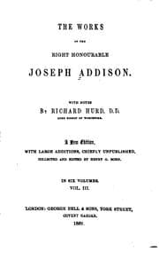Tapa de The works of the Right Honourable Joseph Addison