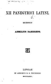 Tapa de XII panegyrici Latini
