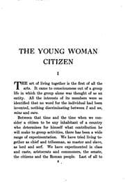 Tapa de The  young woman citizen