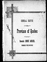 Tapa de General sketch of the Province of Quebec