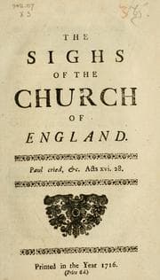Tapa de The sighs of the Church of England