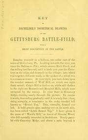 Tapa de Key to Bachelder's isometrical drawing of the Gettysburg battle-field
