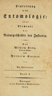 Tapa de Einleitung in die Entomologie