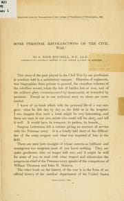 Tapa de Some personal recollections of the civil war