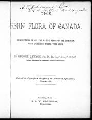 Tapa de The fern flora of Canada