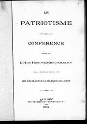 Tapa de Le patriotisme