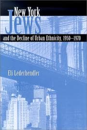 Tapa de New York Jews and the Decline of Urban Ethnicity, 1950-1970 (Modern Jewish History)