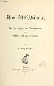Tapa de Aus Alt-Weimar