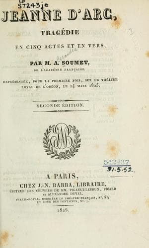 Tapa de Jeanne d'Arc