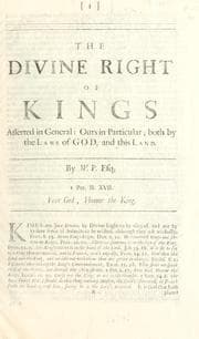 Tapa de The divine right of Kings asserted in general