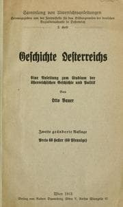 Tapa de Geschichte Oesterreichs