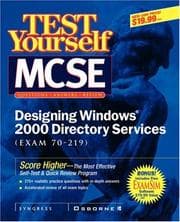 Tapa de Test Yourself MCSE Designing Windows 2000 Directory  Services (Exam 70-219)