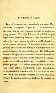 Tapa de Lemprière's classical dictionary for schools and academies