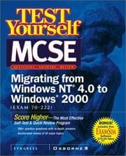 Tapa de Test Yourself MCSE Migrating From NT 4.0 TO Windows 2000 (Exam 70-222)