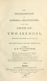Tapa de The commemoration of national deliverances, and the dawning day