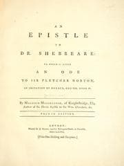 Tapa de An epistle to Dr. Shebbeare