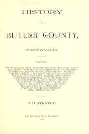 Tapa de History of Butler County, Pennsylvania