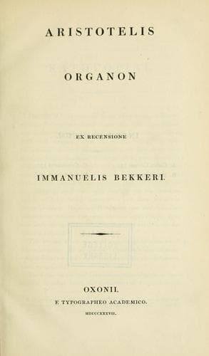 Tapa de Aristotelis opera