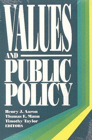 Tapa de Values and public policy