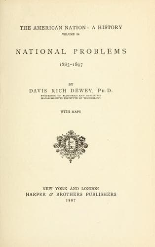 Tapa de National problems, 1885-1897