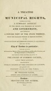 Tapa de A treatise on municipal rights
